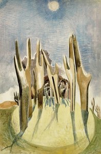 Bos op de Heuvel door Paul Nash