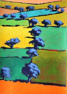 Black Moor, 2021 (acryl op papier)