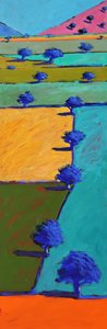 Swineyard Summer, 2021 (acryl op board)