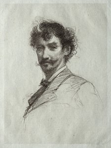 James McNeill Whistler met Witte Lok en Monocle