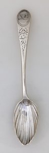 Gefluteerde theelepel, circa 1785