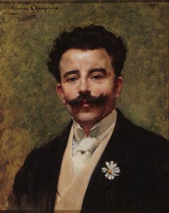 Portret van Félicien Champsaur door Paul Saïn
