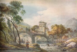 Een Klassiek Landschap, ca. 18e eeuw door Paul Sandby