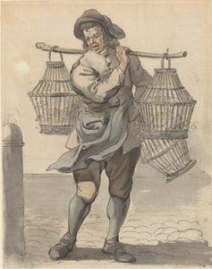 Een Pluimvee Verkoper door Paul Sandby