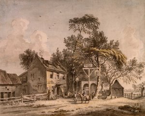 Een openbaar huis door Paul Sandby, RA door Paul Sandby