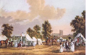 Een militair kamp in St James