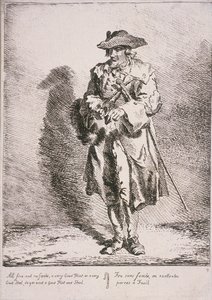 Vuursteen- en staalverkoper, Kreten van Londen door Paul Sandby