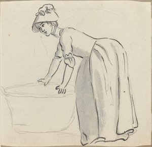 Meisje met een Hoedje aan het Werk [recto]
