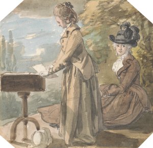 Lady Francis Scott en Lady Elliot door Paul Sandby
