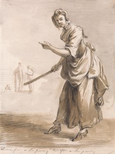 Londense Kreten- Gooi voor een Halve Penny Heb je een Halve Penny door Paul Sandby