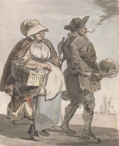 Londense kreten: "Wil je lepels..." door Paul Sandby