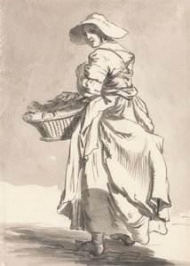 Londense Kreten: Bloemen door Paul Sandby