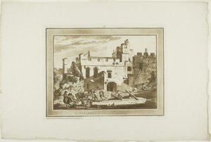 Manerbawr Castle, uit Twaalf Zichten in Aquatinta van Tekeningen ter Plaatse Gemaakt in Zuid-Wales