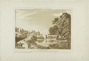 Overton Bridge/Over de rivier Dee, op de grens van Denbigh en Flintshire