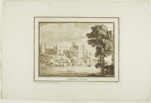 Pembroke Castle, uit Twaalf Zichten in Aquatinta van Tekeningen ter Plaatse Gemaakt in Zuid-Wales door Paul Sandby