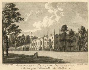 Strawberry Hill, Twickenham, Londen, de zetel van de Eerwaarde Horace Walpole door Paul Sandby