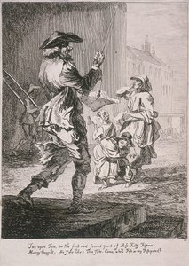 Straatartiesten, Kreten van Londen door Paul Sandby