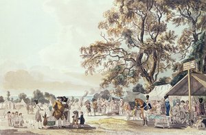 Het Kampement in Hyde Park door Paul Sandby