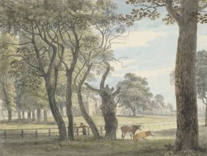 Het Kruitmagazijn, Hyde Park, c.1790 door Paul Sandby