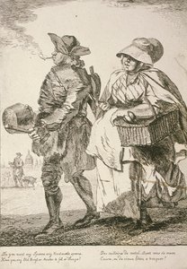 Twee lepelsverkopers, Cries of London, 1760