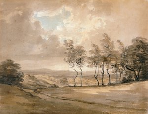 Uitzicht op Hampstead Heath door Paul Sandby