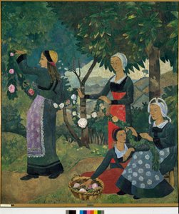 De krans van rozen door Paul Sérusier
