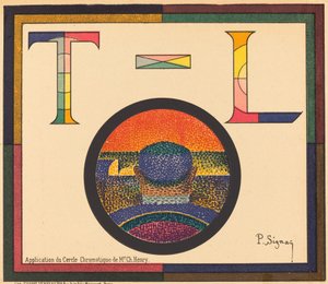 Toepassing van de Chromatische Cirkel van Mr. Ch. Henry door Paul Signac