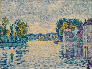 De Seine bij Samois door Paul Signac