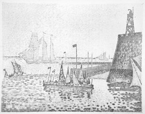 Avond door Paul Signac