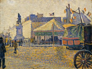 Place de Clichy, 1887 door Paul Signac
