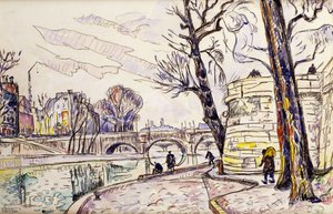 Quai de Seine door Paul Signac