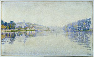 Riverside, de Seine en Herblay door Paul Signac