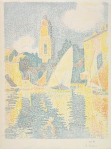 Saint-Tropez: De haven door Paul Signac