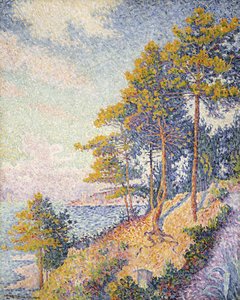 Saint Tropez, Het Kustpad, 1902 door Paul Signac