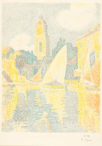 Saint-Tropez: De haven door Paul Signac