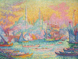 De Gouden Hoorn, Constantinopel, 1907 door Paul Signac
