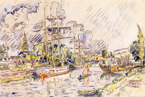 De haven van Landerneau