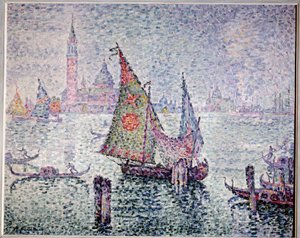 De groene sluier, Venetië door Paul Signac