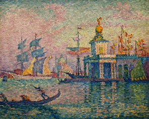 Venetië - Het douanehuis door Paul Signac