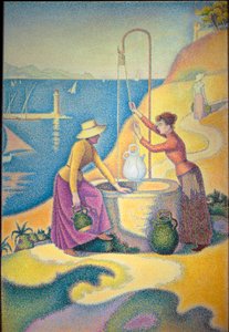 Vrouwen bij de bron of Jonge vrouwen van Provence bij de bron door Paul Signac