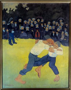 La lutte bretonne door Paul Sérusier