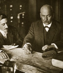 Dr. Vasquez Gomez in het Imperial Hotel in New York, 1911 door Paul Thompson