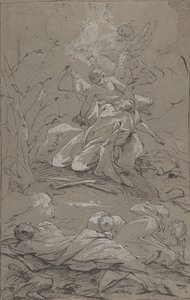 Christus in de tuin van Getsemane, 1712-62 door Paul Troger