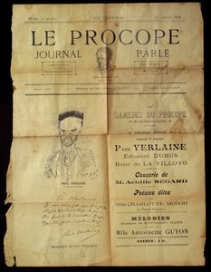 Journal du Procope, Parijse café