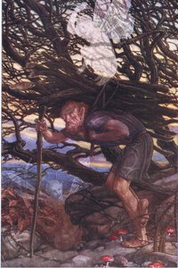 En toch moet ik vloeken, illustratie uit De Storm, 1908 door Paul Vincent Woodroffe