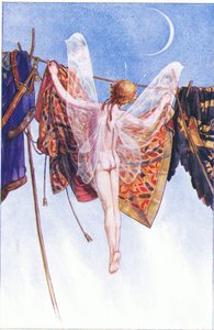 Hang ze aan de lijn, illustratie uit De Storm, 1908