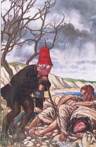 Vier poten en twee stemmen: Een zeer delicate Monster!, illustratie uit De Storm, 1908 door Paul Vincent Woodroffe