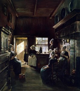 Gesprek, 1888 door Paul Weimar