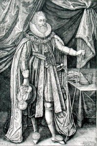 Ludovick Stuart, hertog van Richmond en Lennox (1574-1624), gegraveerd door Joannes Barra (1581-1634)