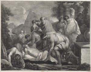 Tobit begraaft de doden